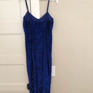This is a beautiful prom dress with sequins!